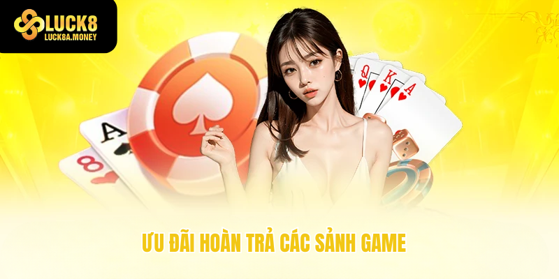 Ưu đãi hoàn trả các sảnh game